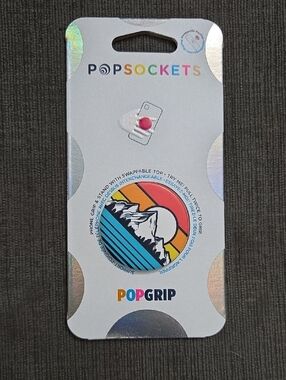 PopSocket PopGrip Phone Grip - Rainbow Sunset Mountain Design